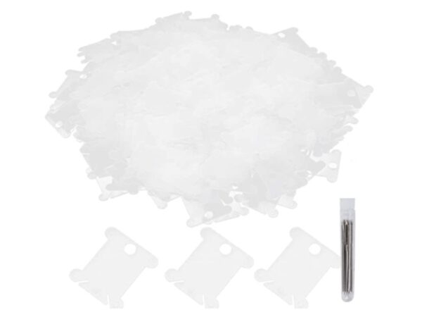 BOBINAS DE PLASTICO PARA HILO DE BORDAR 300PZS