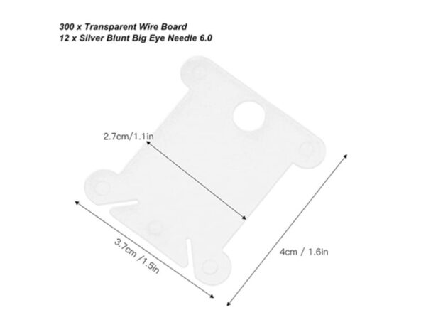 BOBINAS DE PLASTICO PARA HILO DE BORDAR 300PZS - Imagen 2