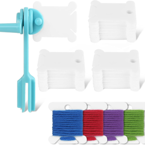 KIT DE BOBINAS DE PLASTICO PARA HILOS DE BORDADO