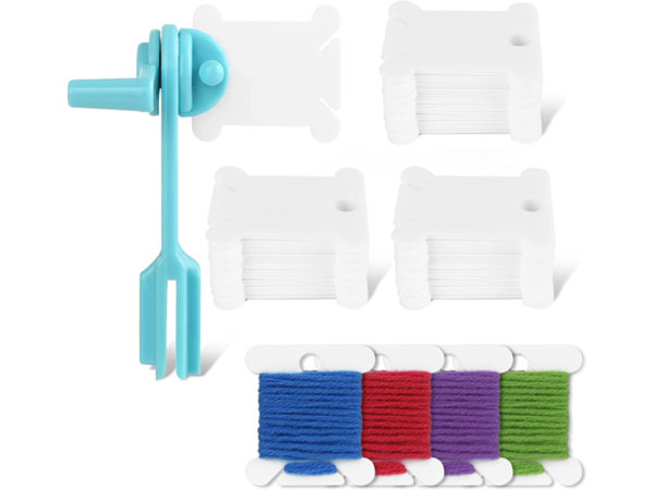 KIT DE BOBINAS DE PLASTICO PARA HILOS DE BORDADO