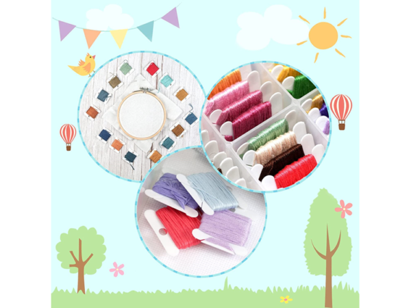 KIT DE BOBINAS DE PLASTICO PARA HILOS DE BORDADO - Imagen 2